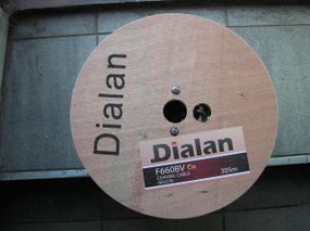 Коаксіальний кабель Dialan F660BV Cu 1.02 мм 75 Ом 305 м чорний