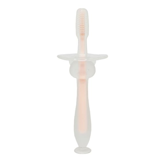 Силіконова зубна щітка Mumlove MGZ-0707(Pink) з обмежувачем