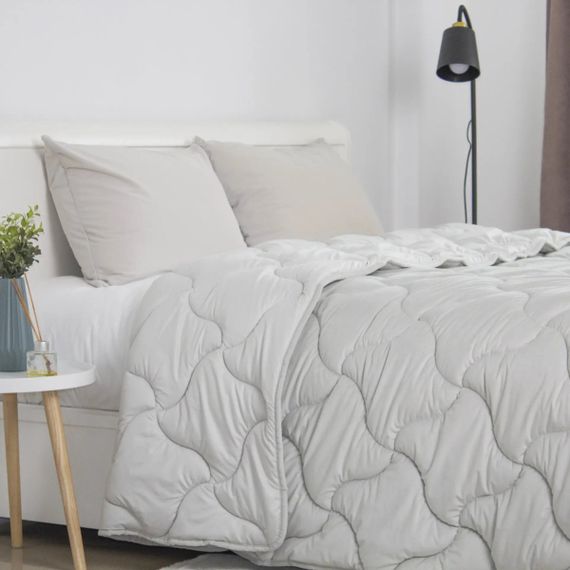 Ковдра полуторна ТЕП VELOUR 1-04870_34483 150х210 см світло-сіра | Зображення 1