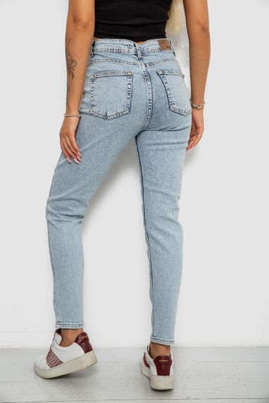 Джинси жіночі однотонні Skinny, колір блакитний, 244R1743S21 | Зображення 3