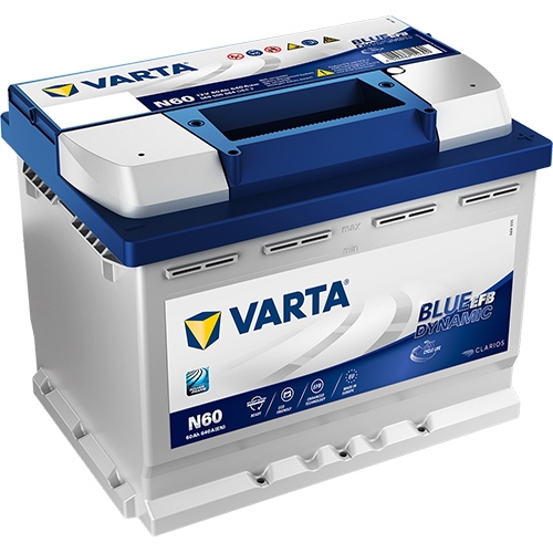 Аккумулятор VARTA 60Ач Blue Dynamic EFB N60 560500064