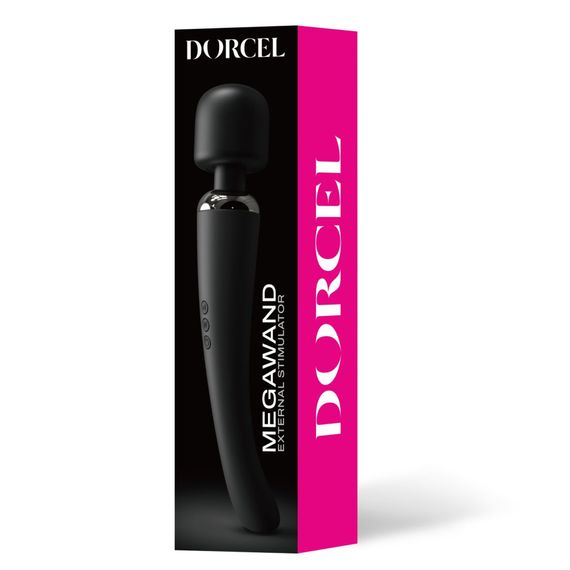 Потужний вібромасажер Dorcel Megawand Black перезаряджуваний, 160 режимів | Зображення 5