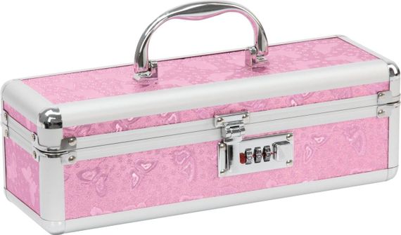 Кейс для зберігання секс-іграшок BMS Factory - The Toy Chest Lokable Vibrator Case Pink з кодовим за sexstyle | Зображення 1