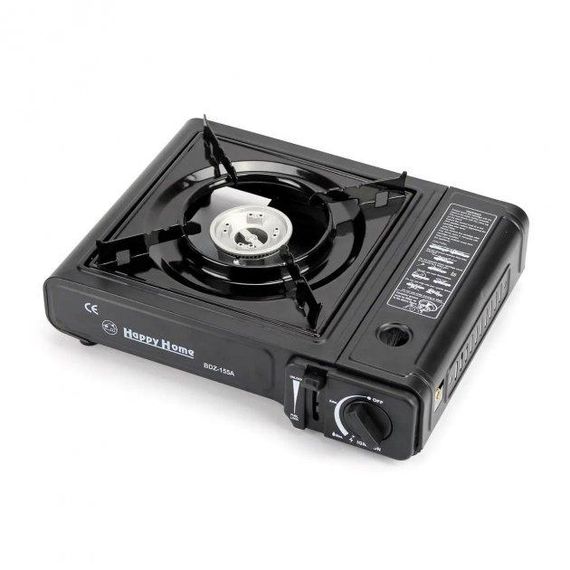 Портативна туристична газова плита з п'єзопідпалом Happy Home BDZ-155-A в коробке | Зображення 2