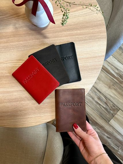 Шкіряна обкладинка для паспорта з написом 1940 | Зображення 8