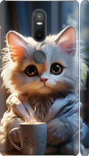Чохол на Lenovo Phab 2 Plus Білий кіт "5646m-990-2448"