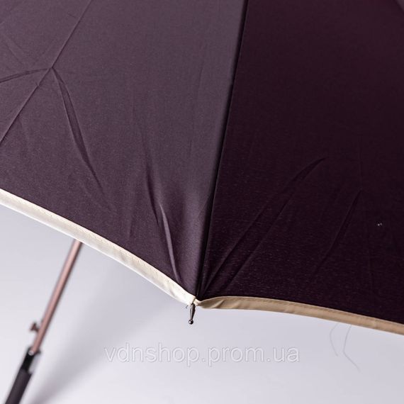 Класична парасолька-тростина з чохлом напівавтомат з поліестеру міцна надійна 12 спиць діаметр 120 см Фіолетовий HP-23-16V | Зображення 2