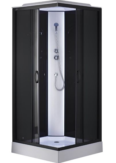 Душовий бокс BRAVO NIDA L90GBB (L90B), квадратний