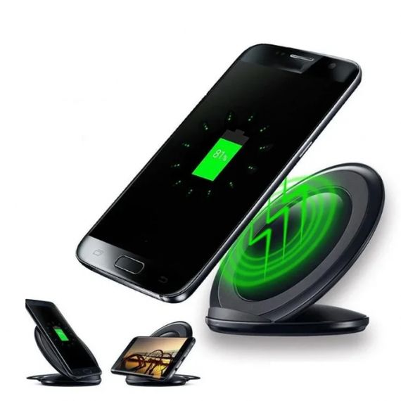 Бездротовий зарядний пристрій FAST CHARGE WIRELESS S7 | Бездротова зарядка швидка | Бездротове зарядне VU-587 для телефону | Зображення 9