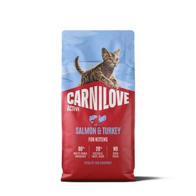 Сухий корм для кошенят з індичкою та лососем Carnilove Active Salmon & Turkey Kitten, 6 кг