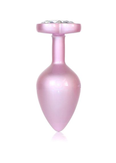 Анальна пробка - Jewellery Pearl Pink Heart Plug Clear M | Зображення 3