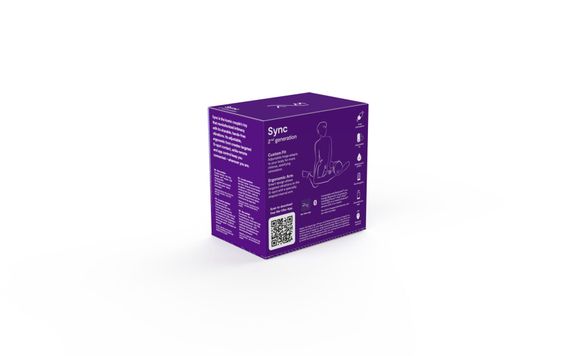 Смарт-вібратор для пар We-Vibe Sync 2 Purple, 10 віброрежимів, пульт ДК | Зображення 9