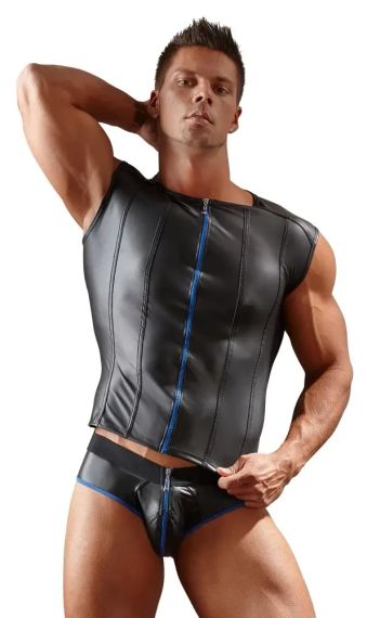 Джок МОКРА ШКІРА з синім обідком sexstyle | Зображення 2