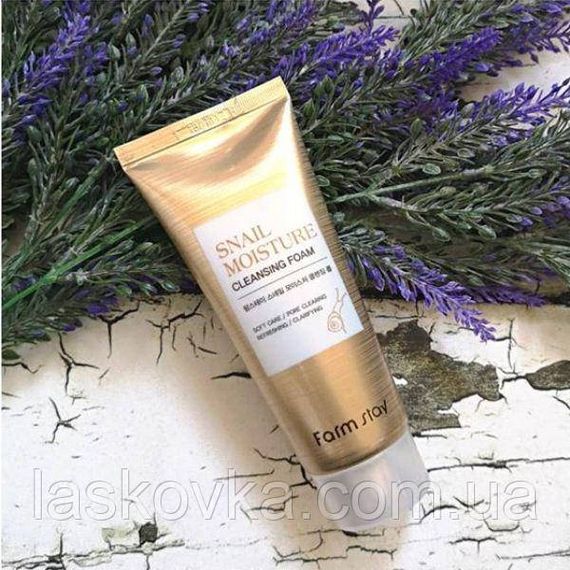 Пінка з муцином равлика FarmStay Snail Moisture Cleansing Foam | Зображення 3