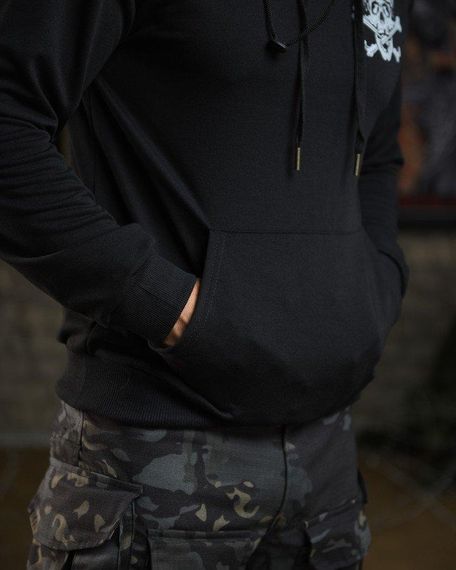 Худі maklin череп чорний НП4946 | Зображення 5