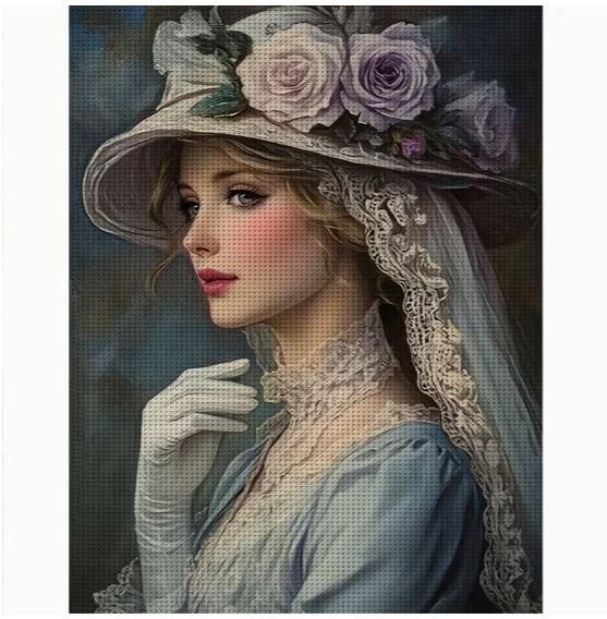 Набор для вышивки крестом JOZYSH «Элегантность» 30×40 см, 14 CT, канва Аида с нанесенным рисунком, полная зашивка