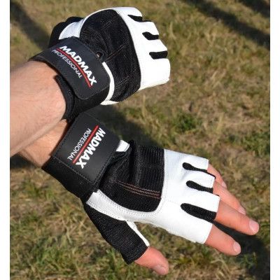 Перчатки для фитнеса MadMax MFG-269 Professional White S (MFG-269-White_S) | Зображення 7