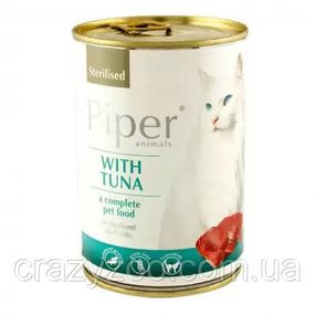 Влажный корм для стерилизованных котов Dolina Noteci Piper Sterilised Tuna с тунцом 400 г