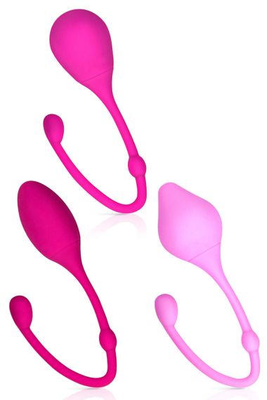 Набор вагинальных шариков SET 3 STAGE KEGEL BALL PINK sexstyle | Зображення 1