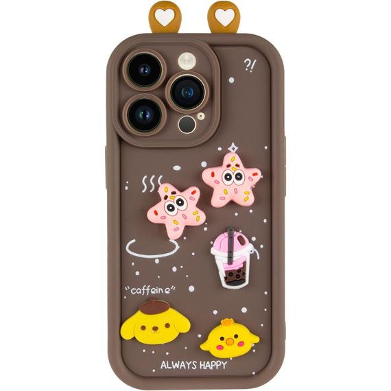 Чехол TPU Toys Case with Ears для Apple iPhone 13 Pro (6.1") Brown | Зображення 1