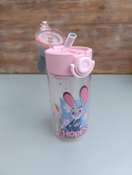 Дитяча пляшечка-поїльник з трубочкою Disney «Джуді Гоппс» (Zootopia), 500 мл, рожева | Зображення 2