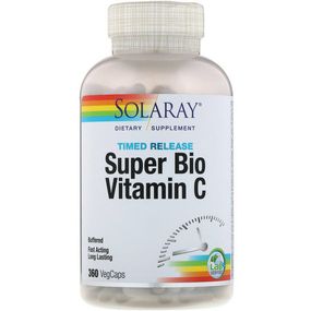 Витамин C Solaray Super Bio Vitamin C, Timed Release 360 Veg Caps SOR-04462