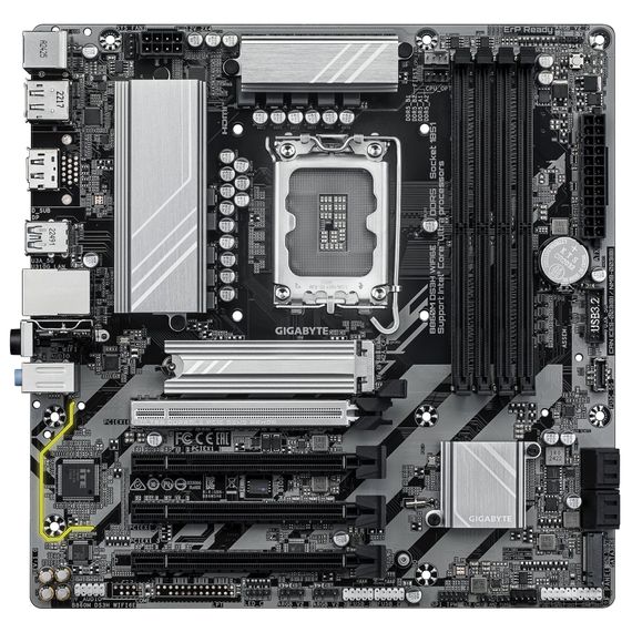 Материнская плата GIGABYTE B860M DS3H WIFI6E s1851 B860 4xDDR5 M.2 Wi-Fi BT HDMI DP mATX B860M_DS3H_WIFI6E