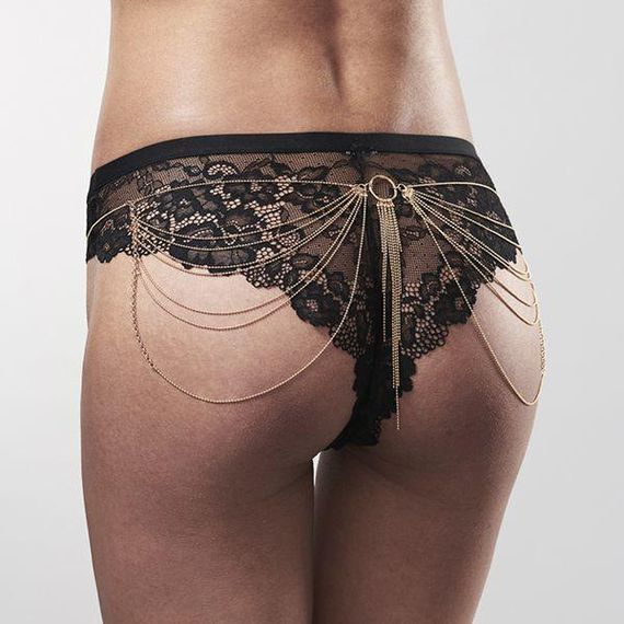 Ланцюжок на трусики або ліф Bijoux Indiscrets MAGNIFIQUE Waist Chain - Gold, прикраса на тіло | Зображення 6