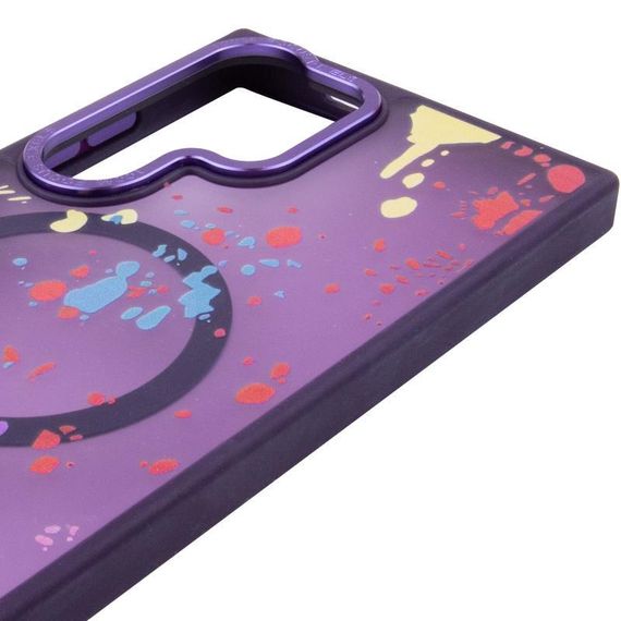 Чехол TPU+PC Flush with Magnetic Fit для Samsung Galaxy S25 Ultra  Dark purple | Зображення 3