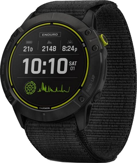 Смарт-годинник Garmin Enduro Carbon Gray Titanium with Black UltraFit Nylon Strap (010-02408-01/11) | Зображення 1