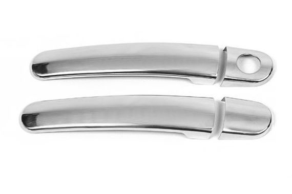 Накладки на ручки (нерж) 4 шт, OmsaLine - Італійська нержавійка для Seat Leon 1999-2005 рр. | Зображення 3