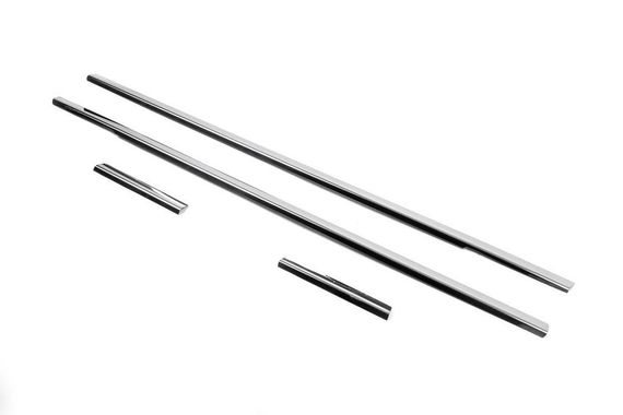 Нижні молдинги стекол (нерж.) Передні, OmsaLine - Італійська нержавійка для Volkswagen Caddy 2004-2010 рр. | Зображення 3