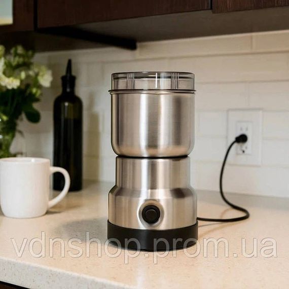 Електрична кавомолка Domotec MS 7114 200 Вт ножова для кави та спецій IK-78 | Зображення 1