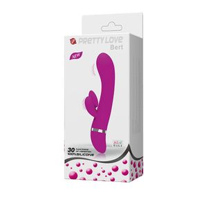 Вібратор зі стимулятором клітора BERT Sex Aura