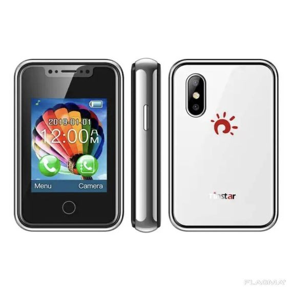 Мини мобильный телефон AIEK BM 8XR 2SIM Mini Белый | Зображення 2