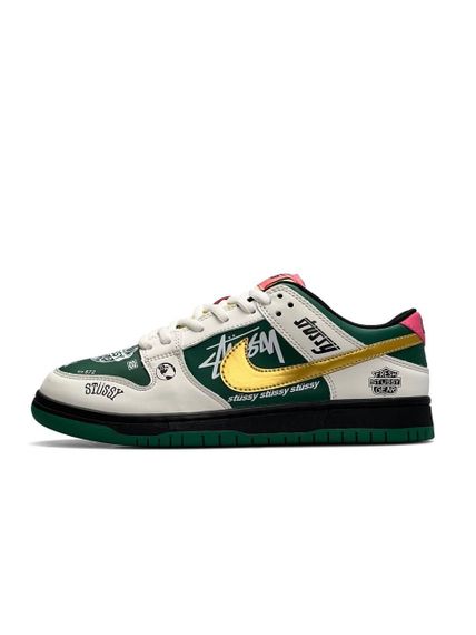 Кросівки чоловічі SB Dunk Low x Stussy 572 Green Beig , В'єтнам 44 28.0 см