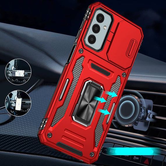 Ударопрочный чехол Camshield Army Ring для Samsung Galaxy A25 5G Красный / Red | Зображення 2