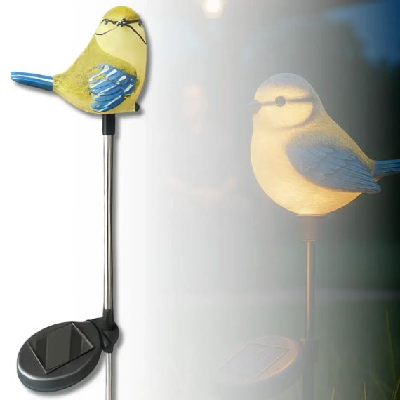 Садовый светильник на солнечной батарее 1шт, Птица / Декоративный фонарь / Уличный светильник на аккумуляторе | Зображення 1