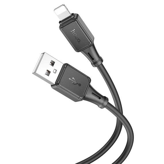 Кабель Hoco X101 Silicone, Lightning-USB, 2.4А, довжина 1м, Black, BOX