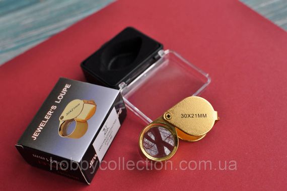 Лупа складна TRIPLET 30х 21мм Gold (футляр) | Зображення 2
