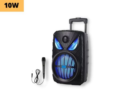 Портативная колонка XPRO GZ-9908 чемодан 10Вт, USB, SD, FM радио, Bluetooth, 1 микрофон, ДУ (MER-15673) | Зображення 1