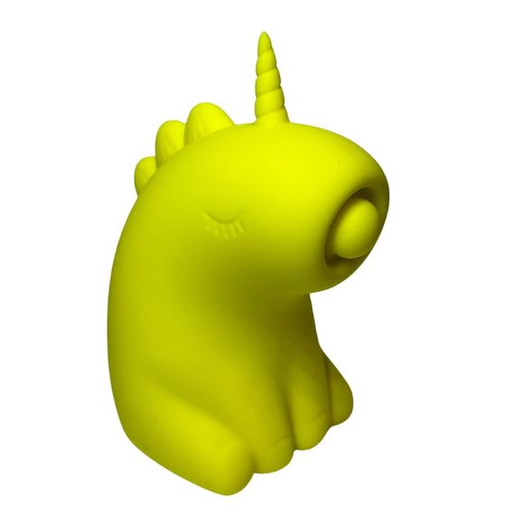 Стимулятор клітора з пульсацією UNIVIBE Єдиноріг, 5 режимів, жовтий Sex Aura | Зображення 7