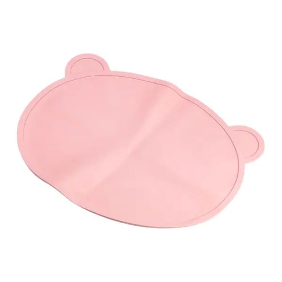 Дитячий набір силіконового посуду7 предметів Рожевий HP34546P | Зображення 1