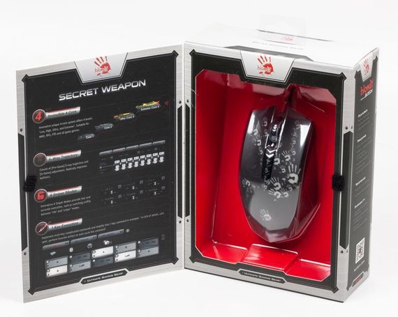 Миша ігрова A4-Tech Bloody A60 Activated, Gaming, металеві ніжки, чорна | Зображення 7