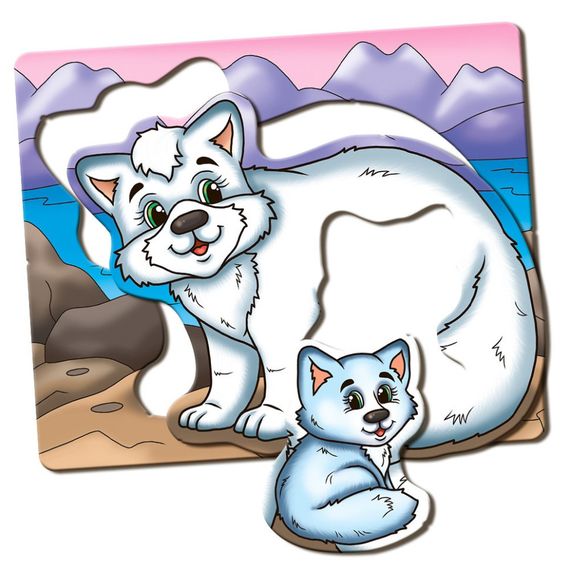 Детская развивающая игра Мамы и малыши 81121 Северные животные | Зображення 6