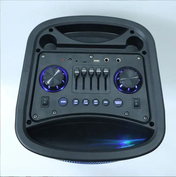 Портативная колонка чемодан XPRO GY-1022 40Вт, USB, SD, FM радио, Bluetooth, 1 микрофон, ДУ (41199-GY-1022) | Зображення 2