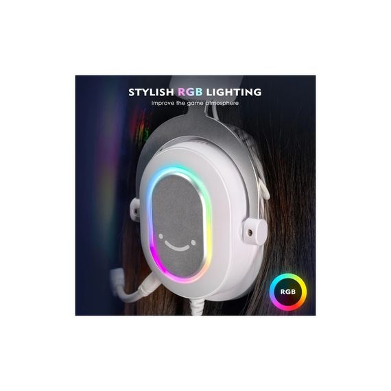 Навушники Fifine H6 RGB 7.1 White (H6W) | Зображення 8