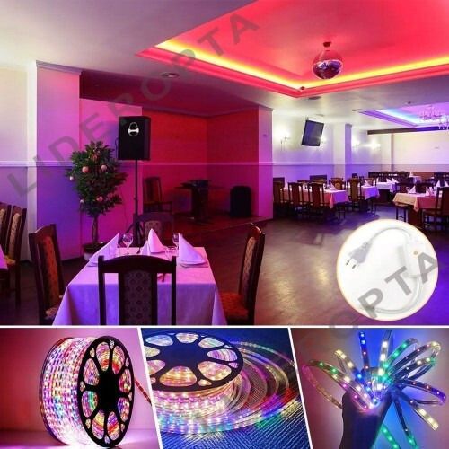 Світлодіодна RGB стрічка 10м, від мережі 220V, різнокольоровий, XPRO, BL-220V-144L-10M (47820-144L_471) | Зображення 5