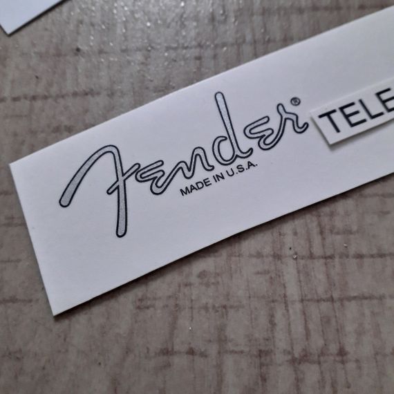 Деколь-наклейка для електрогітари Fender Telecaster ВІНТАЖ гітари | Зображення 4