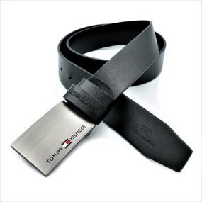 Чоловічий шкіряний ремінь Tommy Hilfiger колір чорний brnd-38mm-kit-010